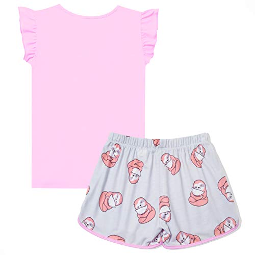 CHILDRENSTAR Matching Girls&Doll Pajama Sets Summer Pjs Flutter Sleeve Sleepwear2