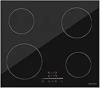 NOXTON Cooktop Indução, Fogão 4 Bocas, Vidro Temperado, Controle Touch - 220-240V