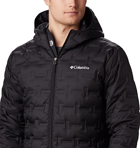 Image of Columbia Men Omni-Heat Reflective Delta Ridge Hooded Hiking and Trekking Down Jacket
