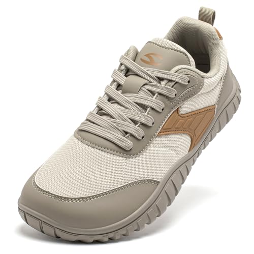 Image of HOBIBEAR Wide Barefoot Shoes for Womens Mens Minimalist Trail Running Hiking Sneakers Comfortable Lightweight