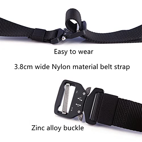 Belts for men Braided Belt,Tactical Belt, Men Military Rigger Work Tool Belts with Quick Release Metal Buckle, 2 Pcs3