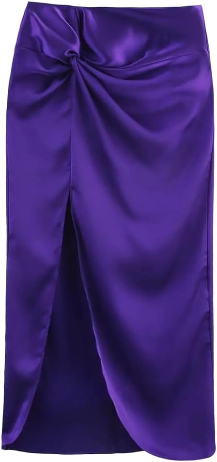 Women's Summer Set Sleeveless Backless Neck Mounted Top Long Split Skirt Slim Fit Set