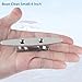 VEITHI 4 inch Boat Cleat Flat Top 4 Pack, 316 Stainless Steel Boat Dock Cleats Small,Rope Cleat,Dock Cleats with Screws for Marine or Nautical Decor and Dock Cleat Decorative.