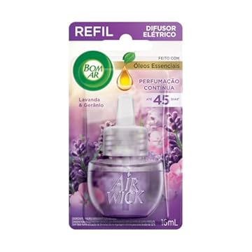 Air Wick Difusor Elétrico Bom Ar Lavanda E Gerânio Refil 16Ml