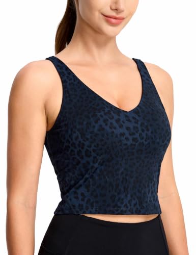 Image of THE GYM PEOPLE Womens' Sports Bra Longline Wirefree Padded with Medium Support