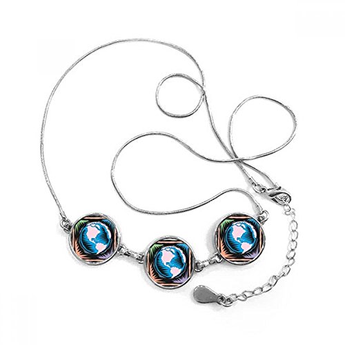 Pendentif Blue Earth et sa chaîne pour sublimer vos tenues bohèmes au quotidien