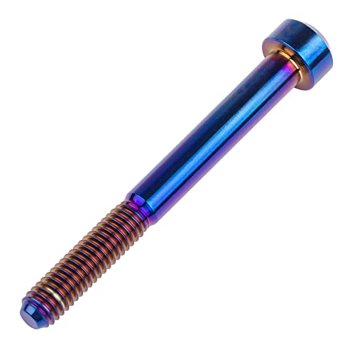 Image of Titanium Torx Square Head M6 x 10 15 20 25 30 35 40 45 50 60 65 70 80mm Screw Pack of 5 (Burn Blue, M6x60mm)