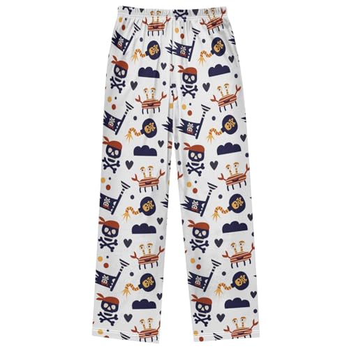 Boy's Pants Pirate Crab Skull Jogger Pants Elastic Waist Long Bottoms Trousers with Pockets 6-14 Years 7
