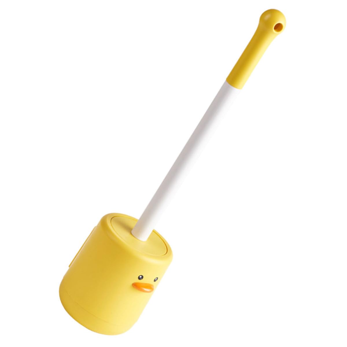 Brosse WC silicone anti-goutte avec socle ventilé et support mural compact