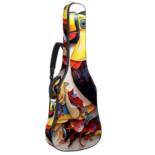 Sac pour guitare acoustique étanche housse de transport rembourrée multi-poche