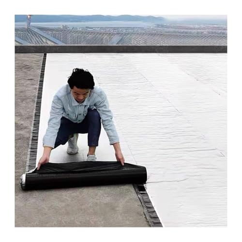 LXBAMKEA Autoadesivo Asfalto Impermeabile Membrana, Foglio di Alluminio Nastro Bituminoso, Isolamento Termico Nastro per Riparazione Tegole, Tetto Nastro per Riparazione(80x100cm)