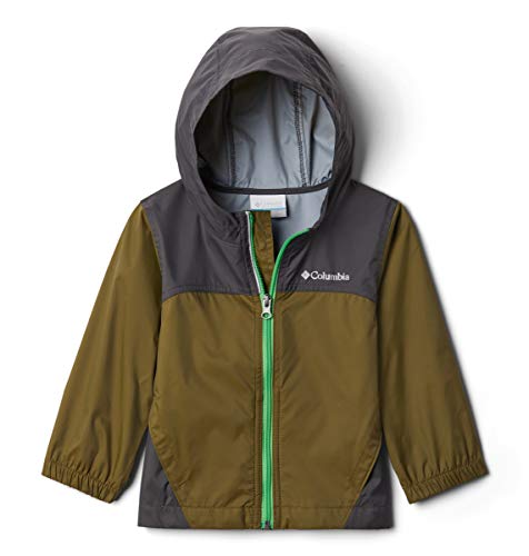 Image of Columbia Boys' Little Glennaker Rain Jacket, Waterproof & Breathable, Olive /Shark, X-Small