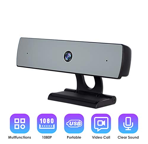 HD Full 1080P Webcam, Auto Focus Computer Camera, Face Cam with Microphone