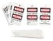 Danger Bilingual Tag, R/Wht, Vinyl, PK25