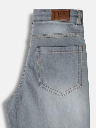 Image of Urbano Juniors Boy's Loose Baggy Fit Washed Denim Jeans Stretchable