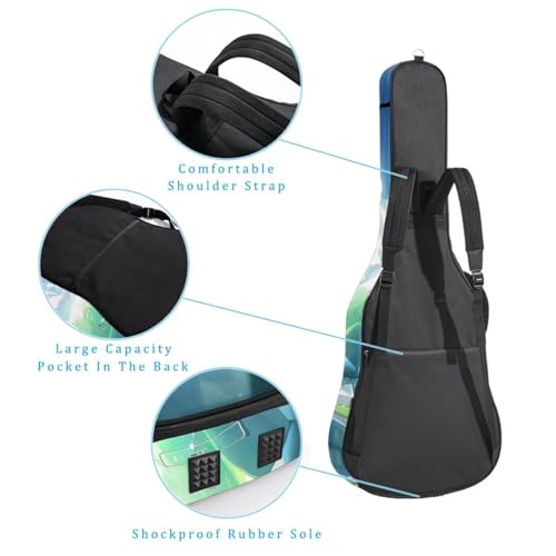 Housse guitare acoustique imperméable résolvant les risques de chocs et d'humidité