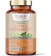 Organic Citrus Bergamot Extract - 120 Capsules - High Strength 38% Bergamot Polyphenols - 500mg -...