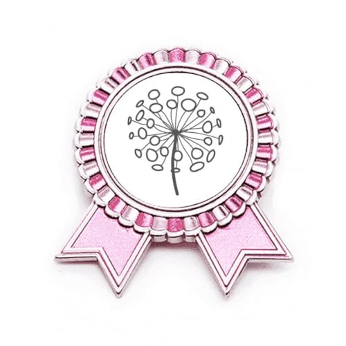 Broche pissenlit en métal rose pour sublimer une veste