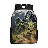 FNCDWKSMWQ Travel Laptop Backpack Lightweight Laptop Bag Machu Picchu Landscape Backpack Casual Daypack Water Resistant Computer Bag