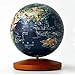 ATEXGY Globe Beidou 12Cm Globe en Bois Cadeau d'anniversaire Décoration De La Maison avec Support Éclairage Contrôle Tactile Dimmable,B