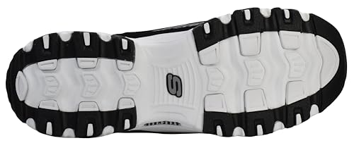 Skechers Women's Dlites Interlude, Black/White, 5