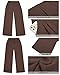 GRAPENT Womens Flowy Wide Leg Trousers Old Money Clothes Women Summer Pants Business Casual Brown Trousers Size Large