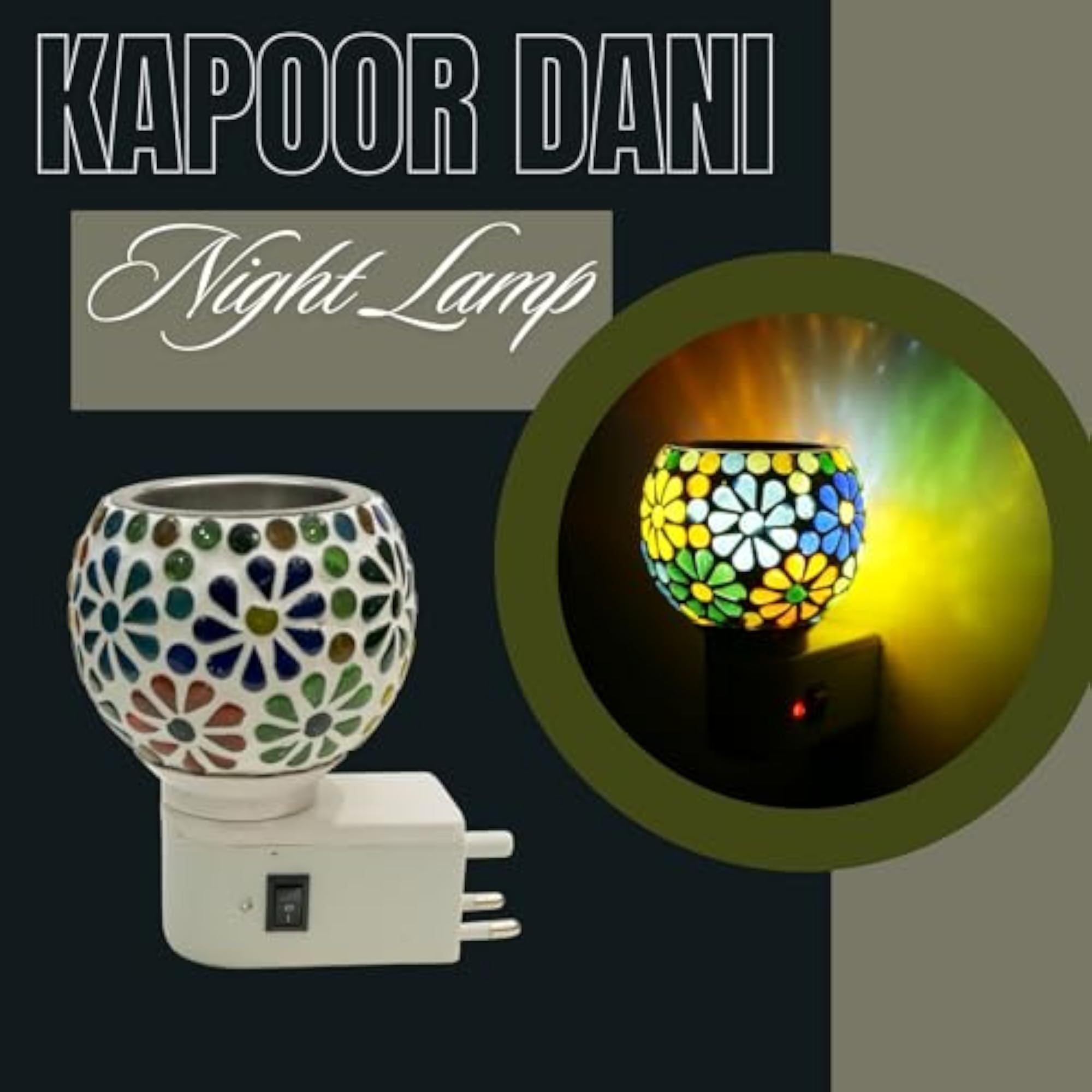 Electric Kapoor Dani Aroma Diffuser, Night Lamp