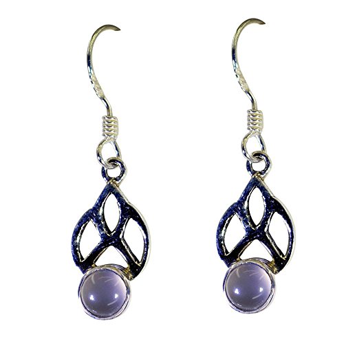 Quartz rose véritable pour éviter les allergies : boucles d'oreilles légères en argent - 4