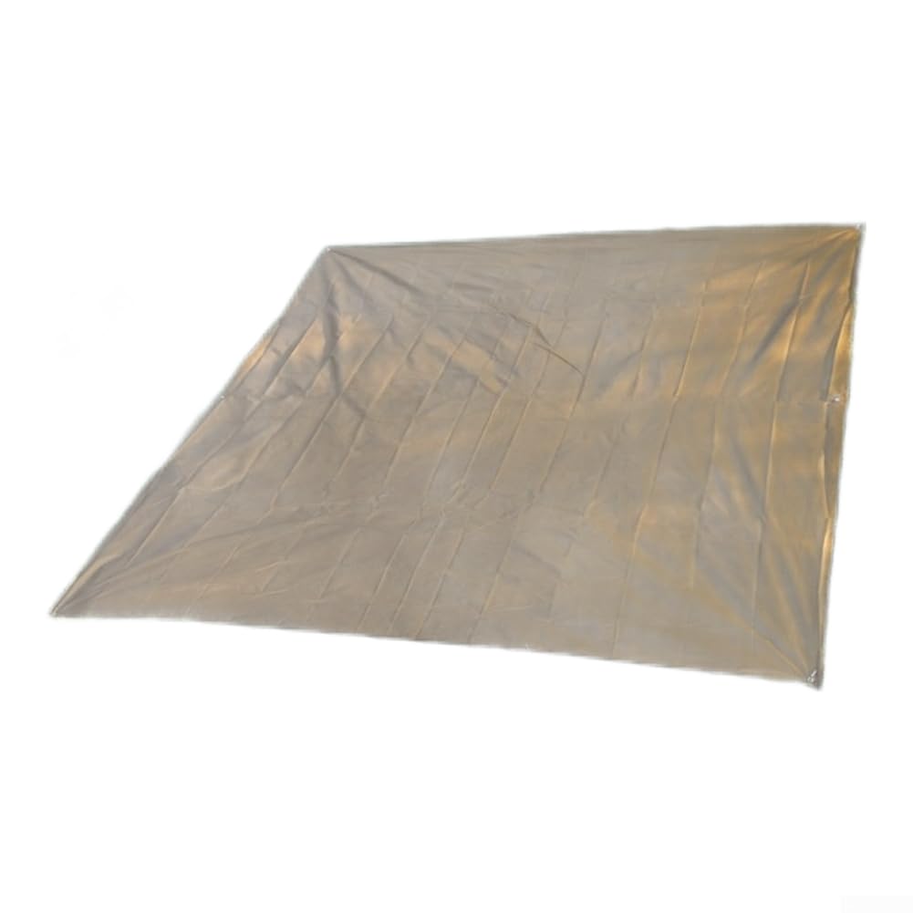 Protección del suelo lona impermeable Oxford 210D con bordes cosidos para camping amarillo