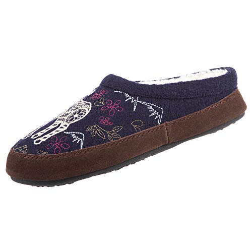 Image of Acorn Womens Slipper with Berber Lining, Suede Siding and Durable Non-Slip Indoor /Outdoor Sole
