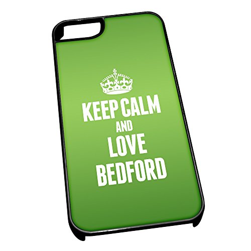 Nero cover per iPhone 5/5S 0055 verde Keep Calm
