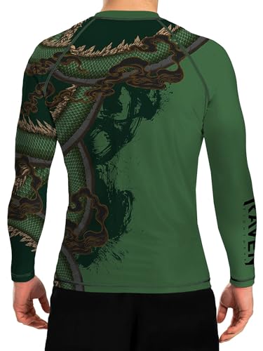 Raven Fightwear Men's Year of The Dragon Rash Guard BJJ MMA2