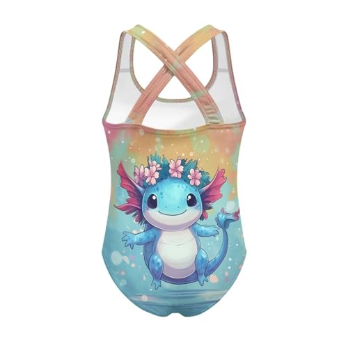 Girls Axolotl Swimsuit 5-14 Y One Piece Bathing Suit2