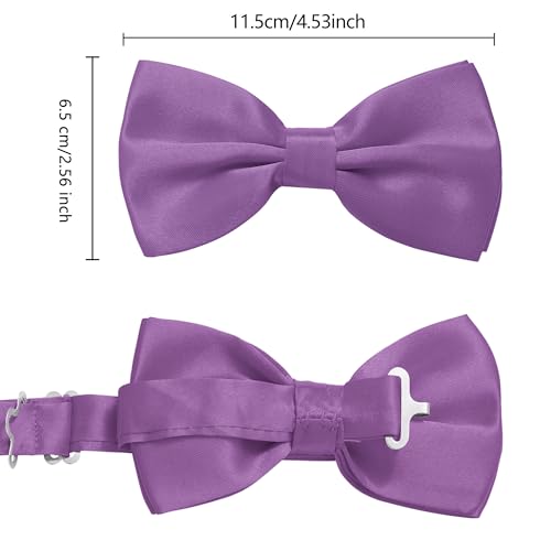 Image of habibee Suspenders and Bow Tie Set for Men, Adjustable Elastic Braces with Y-Back, Diverse Colors, Strong Clips