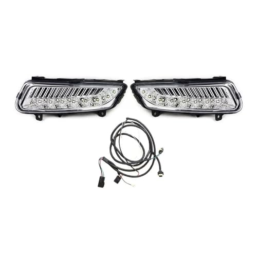 Antibrouillard LED DRL avec cadre métallique pour VW Polo MK8 6R 2011-2013