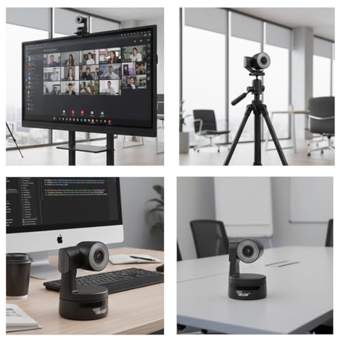 Image of TONZO PTZ Camera TZ310 Full HD 1080P USB Camera with 10X Optical Zoom, Auto Focus, Plug & Play for Laptop, Desktop & Video Conferencing