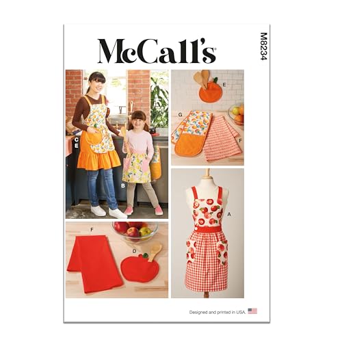 McCall's Potholders, Tea Towel, and Children's and Misses' Aprons Sewing