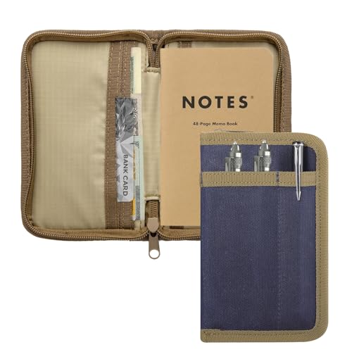 Couverture de carnet de notes bleu KOSIBATE en toile pour les voyageurs et le quotidien