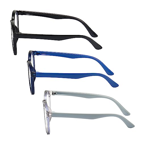 Image of Kids Blue Light Blocking Glasses 3 Pack Kids Computer Reading Blue Light Blocking Glasses for Boys Girls Age 3-11