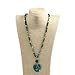 Yomisa Boho Turquoise Necklaces for Women Men Long,Turquoise Heart Pendant Necklaces for Womens Trendy,Handmade Bohemian Western Natural Stone Beaded Necklace Holiday Fashion Charm Jewelry Gifts,35''