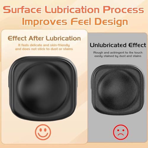 Image of Action Pro Silicone Lens Cover, Anti-Scratch Silicone Lens Cap Compatible with Insta360 X4 (Black)