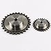 1PCS 08B Chain Drive Sprocket 9/10/12/14/15/16/17/18/20/21/24 Tooth Roller Gear Pitch 12.7mm Industrial 428 Wheel(9 Teeth 41mm OD)