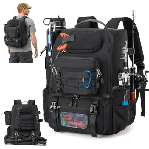 RAINSMORE Fishing Backpack