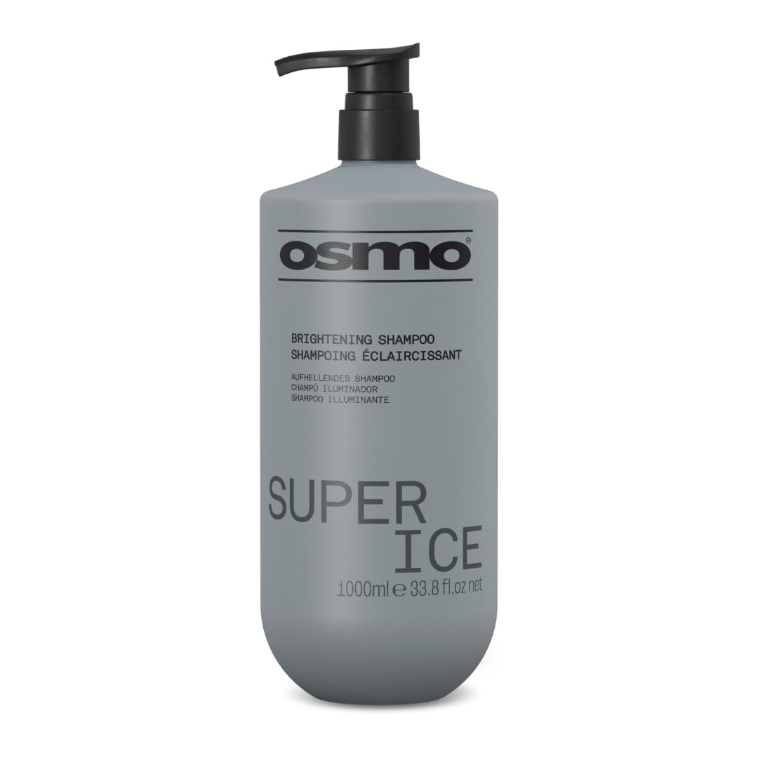 OSMO Super Ice Shampoo | Black Pigment for Brightening Blonde Hair | For Bleached & Natural Blonde Hair | Vegan. 1000ml