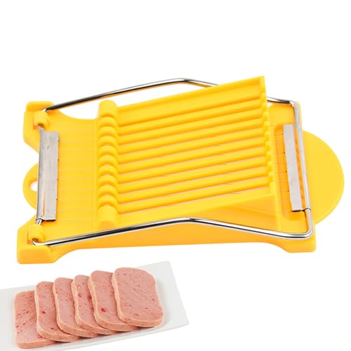 Sliner Taza De Carne Del Almuerzo, Cortador De Carne, Cortador De Huevos De Alambre De Acero Inoxidable | Máquina De Corte De Mano Rápida E Incluso Fuerte Para Sandwich, Queso, Jamón