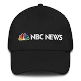NBC News Logo Embroidered Hat - Officially Licensed Black