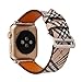 44mm 42mm Tartan Plaid Style Replacement Strap Wrist Band Watch Band with Silver Metal Adapter Compatible for Apple Watch Series 4 3 2 1 (Not fit for iWatch 40mm/38mm) Khaki