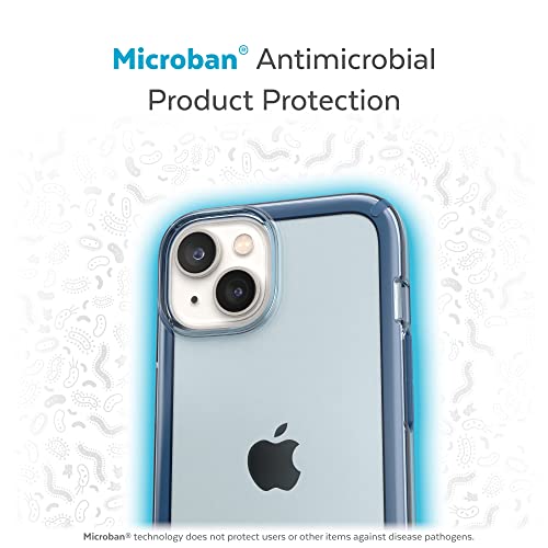 Speck iPhone 15 Plus & 14 Plus Case - Drop Protection, Scratch Resistant Dual Layer Slim Phone Case for 6.7 Inch iPhones - Anti-Yellowing & Anti-Fade Case - Glass Navy/Winter Navy GemShell - image 6