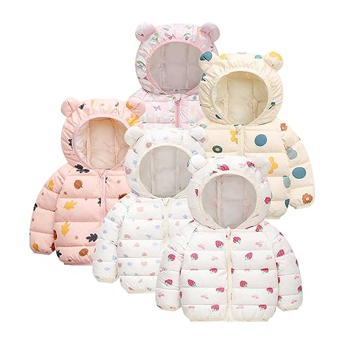 Winter Coats for Toddler Boys Girls Hooded Warm Down Jacket Outwear Fleec𝐞 Pockets Puffy Outfits Baby