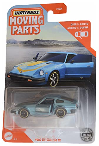 Matchbox 1982 Datsun 280 ZX, Steel Blue, partes móviles